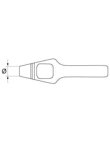 Sacabocados de puente DIN 7200 forma A