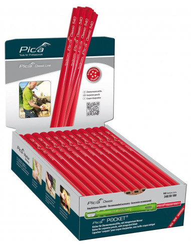 Lápiz de carpintero perfil ovalado...