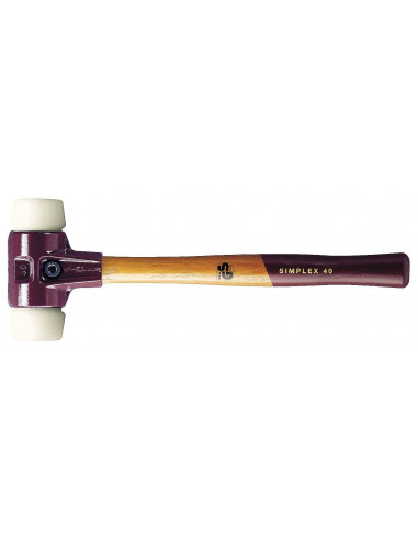 Maza de nylon blanco Simplex