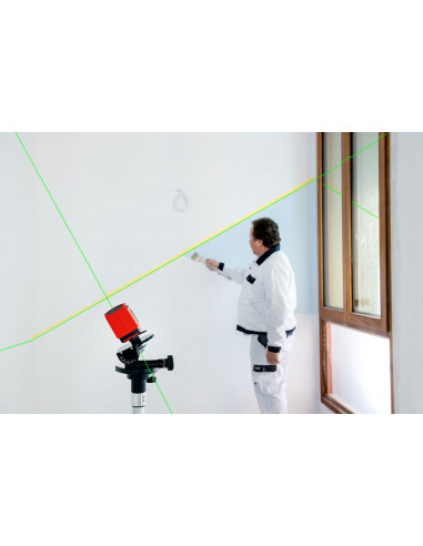 Nivel láser de líneas con rayo verde...