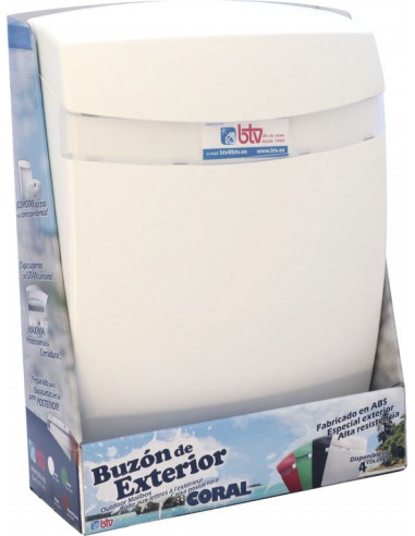 BUZÓN CORAL ABS MARRÓN TIERRA