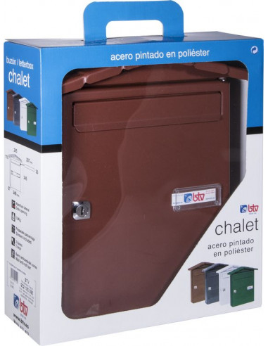 BUZÓN CHALET MARRÓN TIERRA