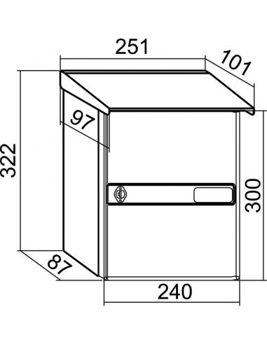 BUZÓN COLONIA NEGRO