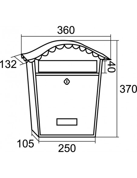 Buzon Exterior BTV de Pared modelo Cortijo