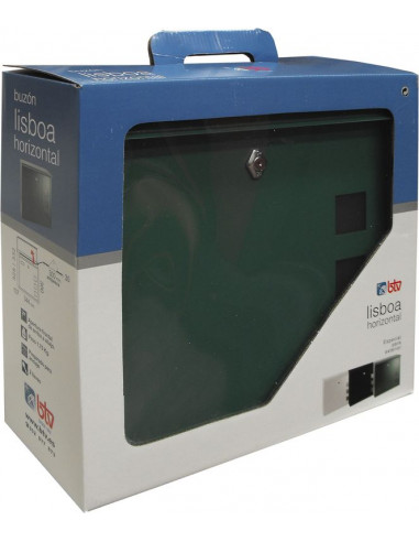 BUZÓN LISBOA ACERO HORIZONTAL VERDE