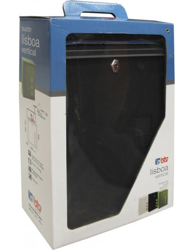 BUZÓN LISBOA ACERO VERTICAL BLANCO