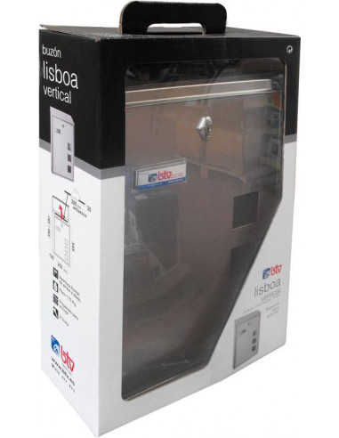 BUZÓN LISBOA ACERO INOXIDABLE VERTICAL
