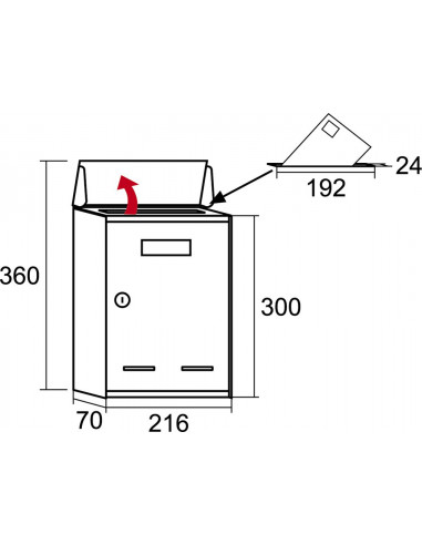 BUZÓN NANO ACERO INOXIDABLE