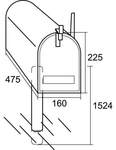 BUZÓN DAKOTA ALUMINIO NATURAL