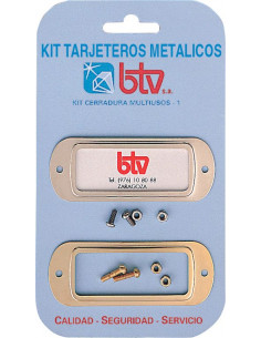 KIT TARJETEROS METÁLICOS