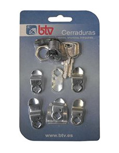 KIT CERRADURA CROMO CARTERO