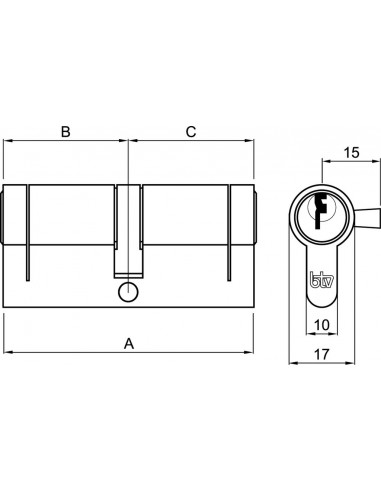 CILINDRO PUMA  30/30 NK BOX
