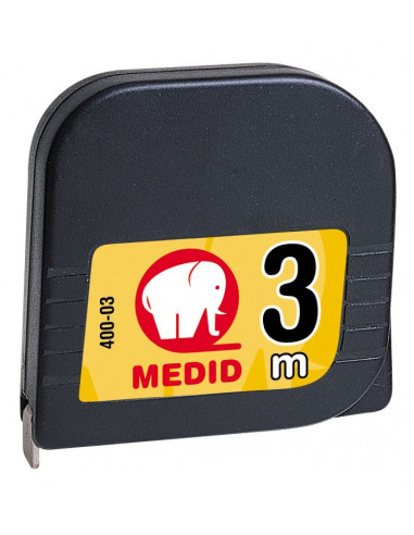 Flexómetro con estuche ABS 3 m x 13...