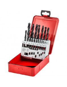 fischer Estuche de brocas metal HSS-R DIN338 19pcs 1-10mm