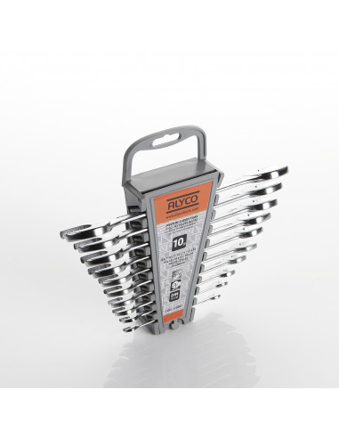 Juego De 10 Llaves Fijas, Soporte De...