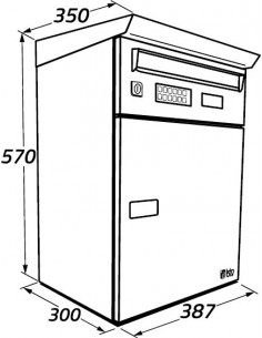 BUZÓN IPACKBOX BLANCO 1 PUERTA 2