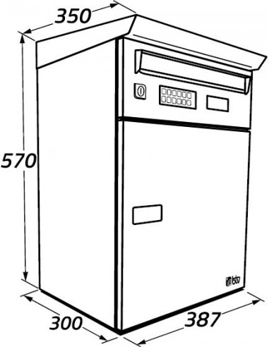 BUZÓN IPACKBOX BLANCO 2 PUERTAS