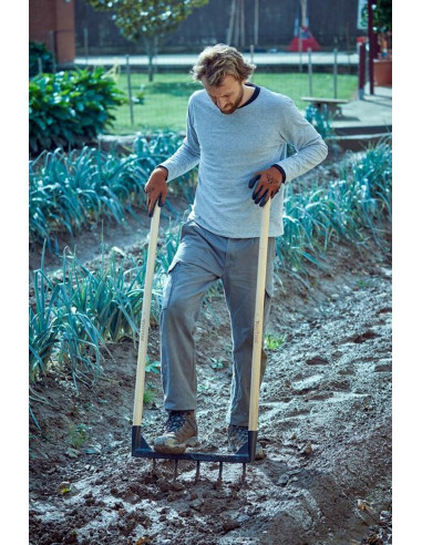 Horca Ecológica 5 púas, mangos de...