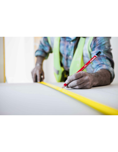 Flexómetro cromado para trabajos de...