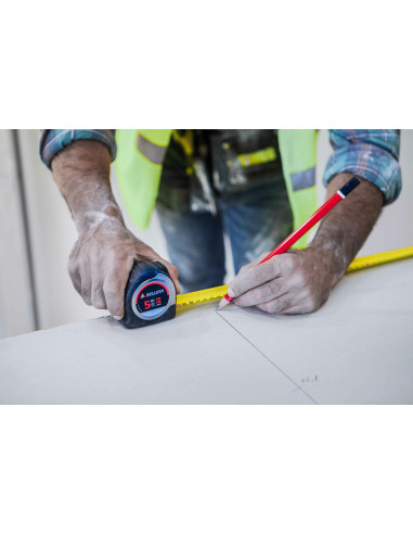 Flexómetro bimaterial de acero...