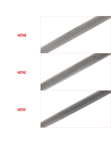 Lima aguja mediacaña / 4074