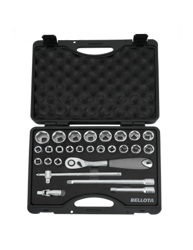 Juego de llaves de vaso con cuadrado...