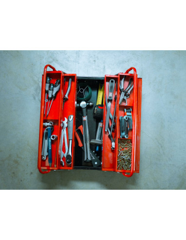 Caja portaherramientas metálica de 2...