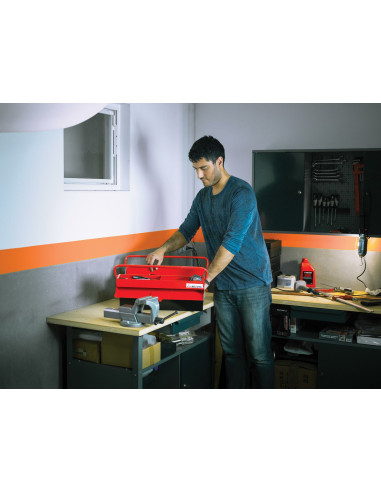 Caja portaherramientas metálica de 2...