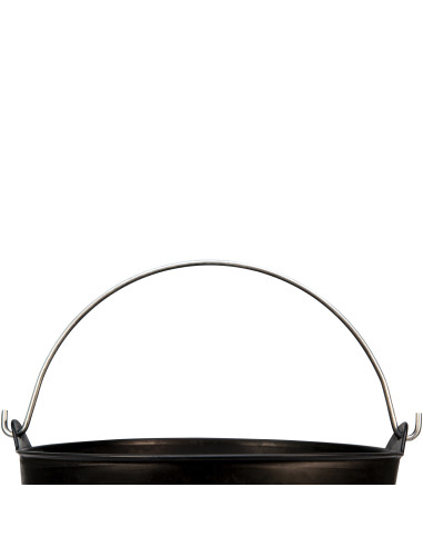 Capazo 26 litros asa metálica negro /...