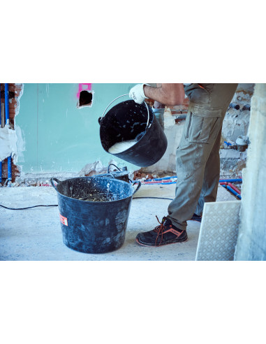 Capazo 26 litros asa metálica negro /...