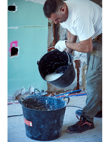 Capazo 26 litros asa metálica negro /...