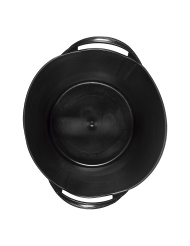 Capazo 26 litros asa plástico negro /...