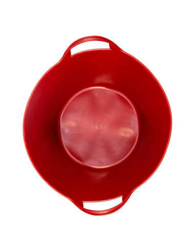 Capazo asa plástico rojo / BKTRP