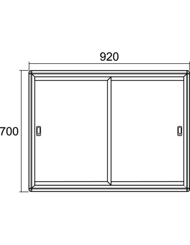 VITRINA ANUNCIOS ALUMINIO PINTADO...