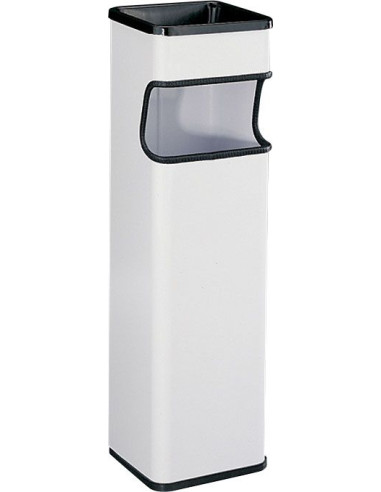 PAPELERA OFICINA-23 BLANCA CUADRADA