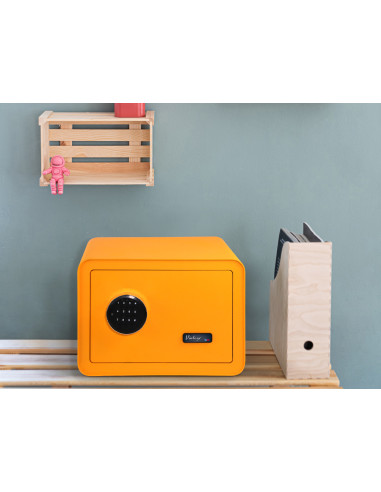 CAJA FUERTE VINTAGE NARANJA