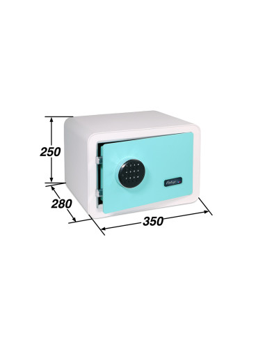 CAJA FUERTE VINTAGE BLANCA PUERTA...