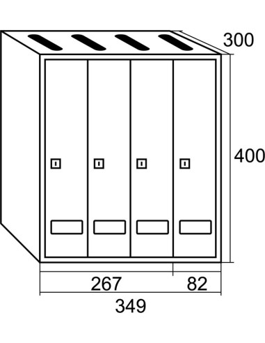 BUZÓN PRISMA PLATA G4