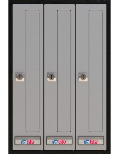 BUZÓN PRISMA FRONTAL PLATA G3 CON SOLAPA