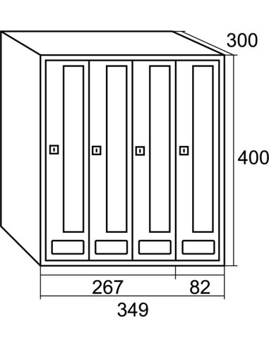 BUZÓN PRISMA FRONTAL PTA. ACERO...
