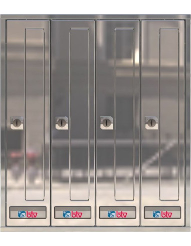 BUZÓN PRISMA FRONTAL TODO ACERO...