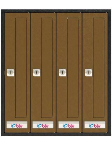 BUZON PRISMA FRONTAL BRONCE G4 C/SOLAP