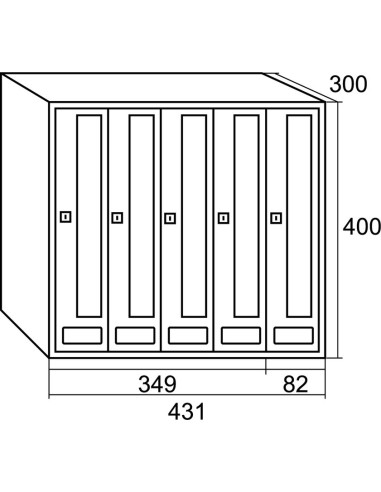 BUZON PRISMA FRONTAL GRANITO G5 C/SOLAP