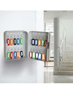 PORTALLAVES ACERO 20 LLAVES