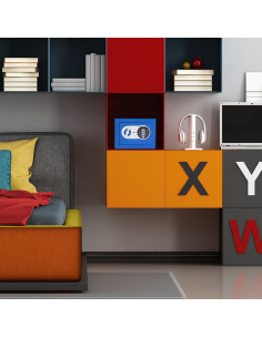 CAJA FUERTE MINIBANK AZUL