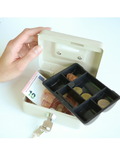 CAJA CAUDALES-10 BEIGE