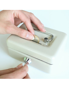 CAJA CAUDALES-10 BEIGE 2