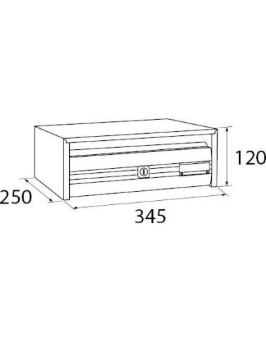 BUZÓN TROYA ROBLE 120×345×250 mm