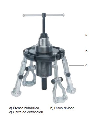 Prensa hidráulica para extractor para...