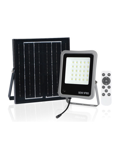 FOCO SOLAR 50 W CON MANDO A DISTANCIA